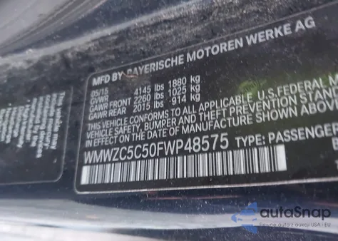 2015 Mini Countryman Cooper S из США, поврежденный, VIN WMWZC5C50FWP48575